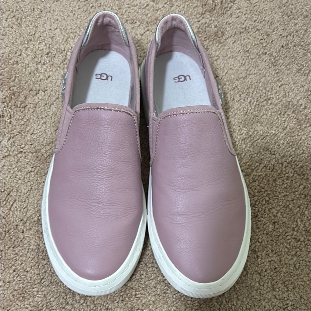 UGG Pink Slip-On Sneakers with Elastic Panels